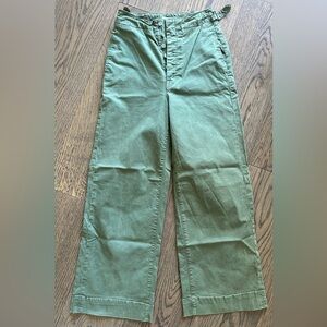 Mother The Shaker Prep Pants - Olive Green, Size 25